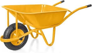 Carretilla de obra de 80 litros para transporte eficiente de materiales en construcción